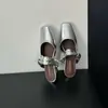 Pantuflas Cuadradas Nudo Estilo Retro Francés, Nuevas Mules de Cuña sin Cierre, Pantuflas Perezosas de Punta Cerrada