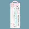 Soporte para cuchillo de depilación de cejas para principiantes rasguño rasguño acero inoxidable cuchillo de afeitar cejas plegable cuchillo de depilación de cejas navaja de cejas