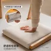 Asiento de Tatami Estilo Japonés Madera Maciza Plegable Balcón Ocio Silla de Té Apartamento Pequeño Respaldo Taburete Bajo Silla de Cama