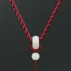 Cordón Colgante Jade Guanyin Buda de Jade Pixiu Cordón Cuerda Colgante de Jade Cuerda de Collar Colgante Trenzada Ajustable para Hombres y Mujeres