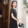 Vestido Yun Yun con Diseño de Cuello Polo para Mujer 2026 Estilo Nuevo de Gama Alta Talla Grande Holgado Casual de Longitud Media