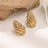 Pendientes Geométricos Tridimensionales de Acero Fundido Transfronterizos, Modernos, Sencillos, Personalizados, Elegantes Pendientes, Joyería de Moda al por Mayor