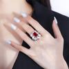 Anillo Joyería Serie de Piedras Preciosas Suministro Flores de Color Esmeralda Paraíba Rosa Amarillo Rojo Circonia Wholesale