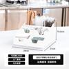Portavasos de Acero Inoxidable para Tienda de Té con Leche, Soporte para Vasos de Bar de Café, Caja de Almacenamiento de Pajitas, Portavasos Desechables de Papel, Blanco, Estante de Almacenamiento Comercial