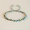 Pulseira de Ágata Grama d'Água Verde para Mulheres Verão Cristal Design de Nicho Ins Namorada Contas de Transferência Tecida à Mão Sorte