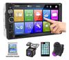 Reproductor de radio y CD con pantalla grande HD 7018bMP5 para coche, con Bluetooth y tarjeta de audio.