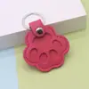 Bolsa de Almacenamiento de Cuero para Pelo de Mascota Moda Portátil PU Cuero Etiqueta de Nombre de Mascota Colgante Caja de Recuerdos para Pelo de Mascota