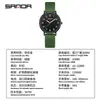Reloj de Examen Marca Sanda Viaje Silencioso Resistente al Agua Reloj para Estudiantes Casual Simple Delgado Luminoso Reloj de Cuarzo