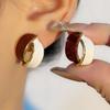 Aretes Coreanos de Color Combinado con Goteo de Aceite para Mujer Aretes de Diseño Nicho Francés de Alta Gama 2024 Nueva Tendencia