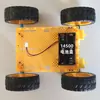 Chassi Robô Carro Pequeno 2WD Grade Experimental Modificação Carro de Seguir Linha Camada Única/Dupla Estrutura DIY