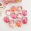 Faixa de Cabelo Estrela Prendedor de Cabelo Infantil Argola de Toalha Corda de Cabelo Rosa Alta Elasticidade e Elástico Durável Corda de Cabelo para Meninas Não Machuca o Cabelo