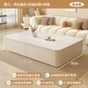 Mesa de Centro Estilo Creme para Sala de Estar, Novo Modelo 2025, Conjunto de Mesa de Centro Pequena Tendência e Gabinete de TV