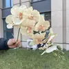 Hua Xigu 2026 Nova Coleção: Série na Cor Café, Coleção Cristal, Flores Artificiais para Locais de Casamento, Atacado