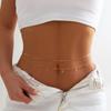 Joias Transfronteiriças Europeias e Americanas Bikini Sexy Corrente de Metal de Corrente de Cintura de Strass de Camada Dupla Simples de Verão para Praia