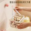 Cesta de almacenamiento de jengibre y ajo para cocina, multifuncional, estante de almacenamiento de pared sin perforaciones, organizador de condimentos, cesta de almacenamiento