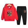 Traje para Niños Primavera y Otoño 2024 Nuevo de Otoño Conjunto de Dos Piezas Sudadera con Capucha Casual para Niños Ropa Guapa de Otoño