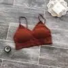 Amazon Temu Sujetador Strapless Sexy Inalámbrico Push-Up Transfronterizo con Tirantes Cruzados y Hermoso Diseño de Espalda para Mujer