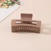 Pinza para el Cabello Mate Transfronteriza Tipo Pinza de Tiburón con Acabado de Alta Gama, Pinza de Garra Rectangular Simple de 13 cm, Tamaño Grande para Cabello Grueso, Accesorio para el Cabello para Mujer