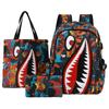 Mochila Criativa Distinta Estilo Coreano Mochila Tubarão Jovem Tendência da Moda Masculina Estudantes do Ensino Fundamental e Médio Campus Harajuku