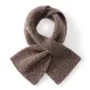 Cachecol Feminino 25% Seda de Amora + 75% Caxemira Outono Inverno Quente Tricô Gola Alta Elegante de Alta Qualidade
