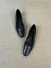 Versión de piel~Zapatos Mary Jane de punta cuadrada francesa para mujer, nuevo modelo 2026, sin cordones, zapatos cómodos y versátiles para mujer