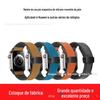 Aplicável a Huawei Samsung glória universal 2022MM pulseira de silicone Crazy Horse padrão Couro pulseira de fivela magnética
