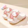 Zapatillas de verano para niñas con diseño de dibujos animados, suela suave, antideslizantes, con licencia de Sanrio, originales y originales, para padres e hijos.