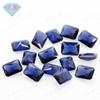Huagang Gema Rectangular Biselado 34# Anillo Azul Nano Piedra Suelta Zafiro Artificial Octagonal Pequeño Piedra Suelta