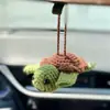 2026 Nuevo Colgante de Coche de Tortuga y Erizo Tejidos a Crochet Hechos a Mano para Decoración de Coche Colgante para Coche