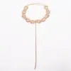 Collar con borlas de diamantes de 8 palabras, nuevo y popular, de moda europea y americana.