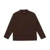 Camiseta Interior Muxi Clothing de Cuello Medio-Alto, Sencilla y Versátil, Ropa Interior Cálida para Hombre de Otoño e Invierno, Camiseta de Manga Larga, Top para Hombre