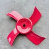 Aspa de ventilador axial F de aleación de aluminio, resistente a altas temperaturas, duradera, impulsor de aspas de ventilador de escape industrial