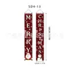 2026 Nuevos Pareados Navideños Transfronterizos Decoraciones de Cascanueces Fiesta Festividad Tela Colgante Combinación de Colores Rojo y Azul Banderas