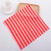 Toalla de cocina a rayas de dos colores directa de fábrica estropajo utensilios de limpieza del hogar toalla para lavar platos sin pelusa aceite