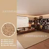 Tapete de Piso Simples em Formato Irregular de Sisal Sintético para Uso Doméstico, Mesa de Centro da Sala de Estar, Tapete Completo Círculo de Abacaxi, Anti-Arranhão de Gato, Tapete Resistente ao Desgaste, Em Estoque