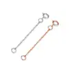 Hebilla de Resorte Multimodelo Transfronteriza Cadena de Extensión Ajustable Conexión de Pulsera y Collar Cadena de Cola para Joyería Cobre