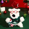 Llavero creativo de peluche de oso de Año Nuevo para coche, colgante para bolso de pareja del Año de la Serpiente, regalo pequeño, venta al por mayor