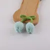 Estilo Ins Flor de Tulipa Crochê com Duas Cabeças Botão de Flor Lã DIY Acessórios de Cabelo Feitos à Mão Acessórios de Roupa Joias Pequenos Acessórios