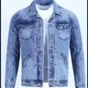 Estilo Coreano Slim Fit Casual Roupa de Exterior Roupas Primavera e Outono Jaqueta Jeans Vintage Moda Masculina Marca Elegante Jaqueta de Trabalho
