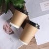 Taza de café desechable para uso al por mayor, gruesa, hueca, de doble capa, para leche, té, café, leche de soja, bebida caliente, embalaje