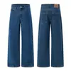 Jeans de pierna ancha lavados clásicos vintage naranja juvenil, unisex, corte holgado, adelgazantes, casuales, pantalones rectos versátiles, modernos