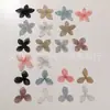 Corsage de Lujo Accesible Corazón Girly, Pegatinas de Tela de Flores Bordadas a Mano de Alta Gama, Accesorios para el Cabello DIY, Accesorios de Parche para Manual de Ropa