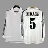 Jersey Retro Manga Larga Uniforme de Fútbol Beckham Zidane Messi C Ronaldo Jersey Clásico