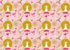 Papel de Presente Vintage Rosa Natal Amarelo Couro Cowhide Criativo Coração de Menina Papel Decorativo