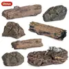 Juguetes de Casa Pequeña Transfronterizos para Niños, Juego de Imitación, Cabaña Realista de Paja de Granja, Decoraciones de Escena de Mesa de Arena de Paisaje Micro