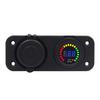 Acendedor de Cigarros Modificado para Carro e Moto Carregador de Carro Duplo USB 4.2A Carregador de Celular Combinação de Voltímetro 12-24V