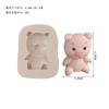 Molde para Hornear Serie Animales de Dibujos Animados Molde de Silicona para Chocolate Flip Sugar León Conejo Molde para Pastel Molde de Goteo