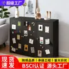 Aparador de hierro, armario de almacenamiento de hierro, mueble de vino ultradelgado, mueble de almacenamiento con puerta de cristal, alacena, estantería de almacenamiento, armario de hierro para balcón