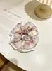 Venta directa del fabricante: Goma para el pelo de encaje con estampado estilo Ins, scrunchie de organza para moño, diadema, anillo para el pelo