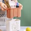 Soporte para Palillos de Panda para Uso Doméstico, Jaula Drenante para Palillos, Caja de Almacenamiento de Palillos para Cocina, Estante de Almacenamiento de Cubiertos para Mesa, Diseño Hueco a Prueba de Moho
